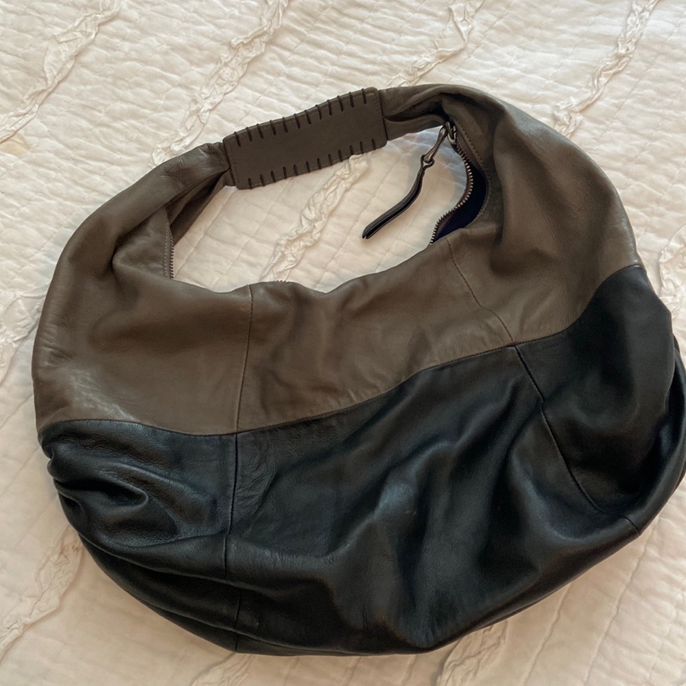 Splendid Two tone Leather Hobo Bag